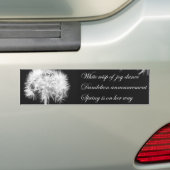 Dandelion Haiku Bumpersticker (Op auto)