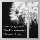 Dandelion Haiku Poster (Voorkant)