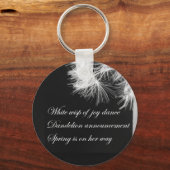 Dandelion Haiku Sleutelhanger (Voorkant)