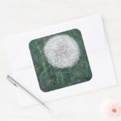 Dandelion Head 2008 Vierkante Sticker (Envelop)