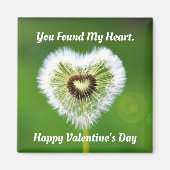 Dandelion Heart Square Magnet (Voorkant)