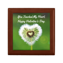Dandelion Heart Wooden Keepomwille Box