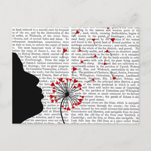 Dandelion Hearts Briefkaart (Voorkant)