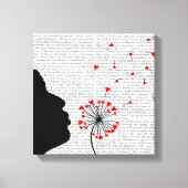Dandelion Hearts Canvas Afdruk (Voorkant)