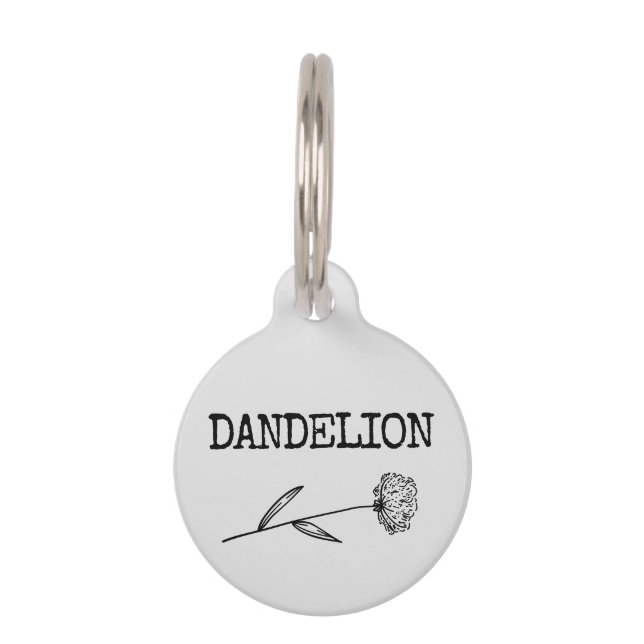 Dandelion Huisdierpenning (Voorkant)
