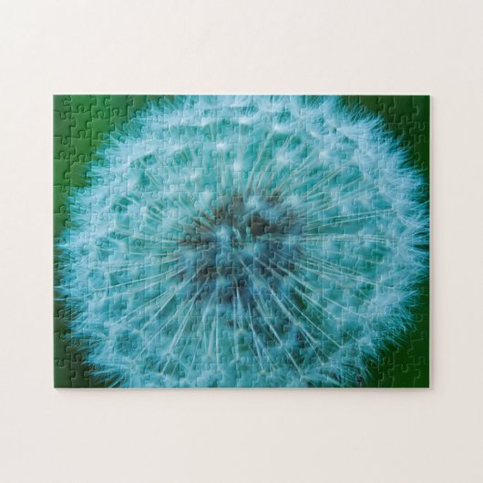 Dandelion in Blue Jigzaag Puzzle Legpuzzel (Horizontaal)