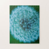 Dandelion in Blue Jigzaag Puzzle Legpuzzel (Verticaal)