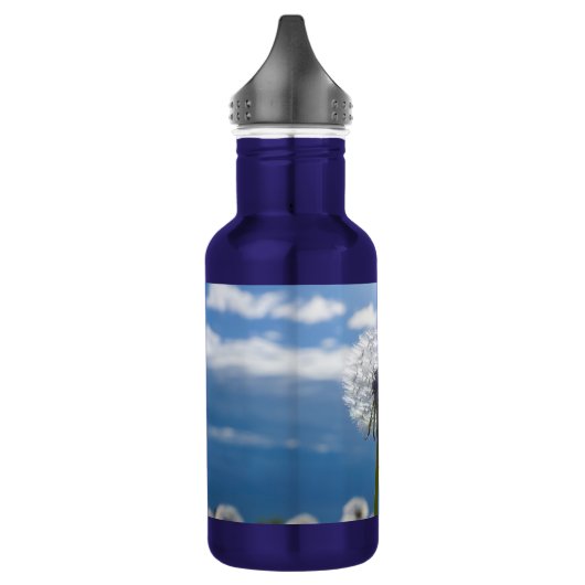 Dandelion in de flacon met licht water waterfles  (Links)