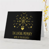 Dandelion in de wind bij het houden van de Kaart v (Gele Bloem)