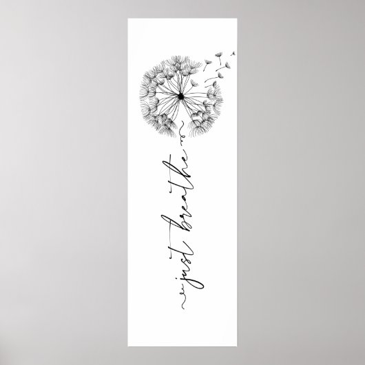 Dandelion in de wind - Gewoon doorboren in het scr Poster (Voorkant)