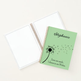 Dandelion in de wind - Ik kies Groen Notitieboek