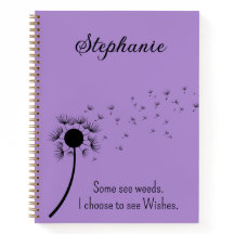 Dandelion in de wind - ik kies Paars