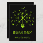 Dandelion in de wind in het liefhebben van geheuge (Voorkant / Achterkant)