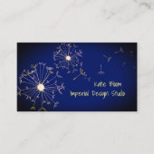 Dandelion in de wind visitekaartje (Voorkant)