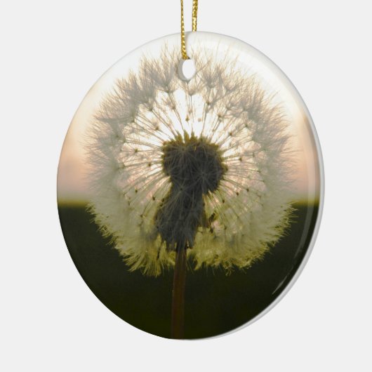 dandelion in de zon keramisch ornament (Links)