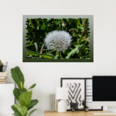 Dandelion in het gras poster (Thuiskantoor)