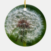 Dandelion in het licht keramisch ornament (Achterkant)