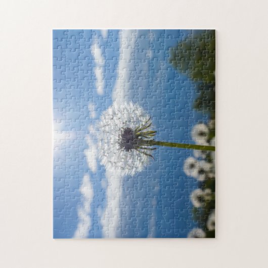 Dandelion in het licht legpuzzel (Verticaal)