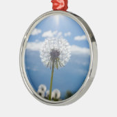Dandelion in het licht metalen ornament (Links)