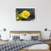 Dandelion in zonlicht canvas afdruk (Insitu (Slaapkamer))