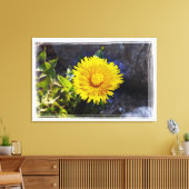 Dandelion in zonlicht canvas afdruk (Insitu (Woonkamer))