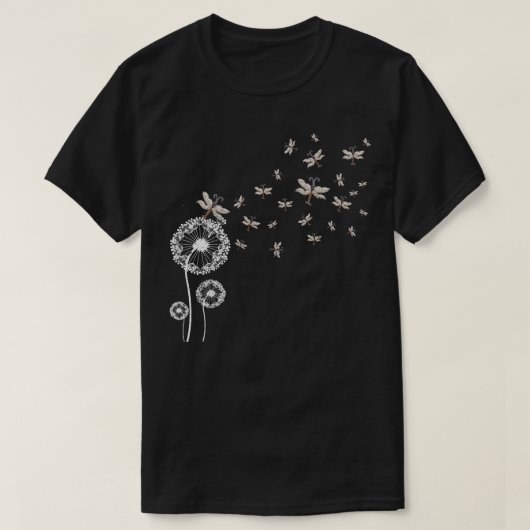 Dandelion Insect Dragonfly T-shirt (Design voorkant)