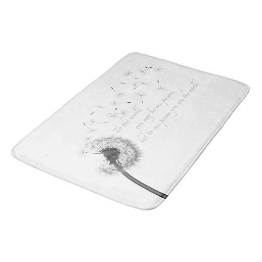 Dandelion Inspiration Bath Mat (Gekanteld)