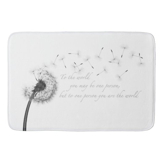 Dandelion Inspiration Bath Mat (Voorkant)