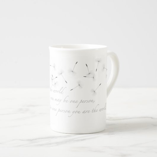 Dandelion Inspiration Bone China Mok (Voorkant rechts)