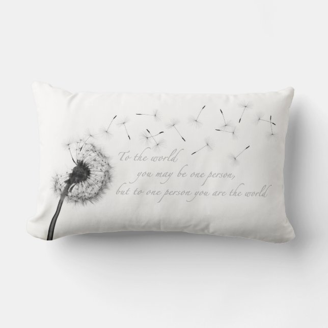 Dandelion Inspiration Lumbar Pillow Kussen (Voorkant)