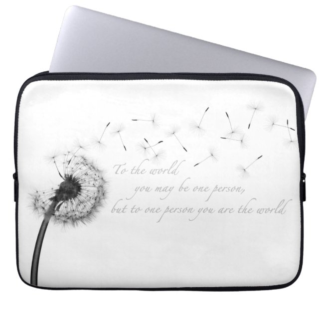 Dandelion Inspiration Neopree-laptophoes Laptop Sleeve (Voorkant)