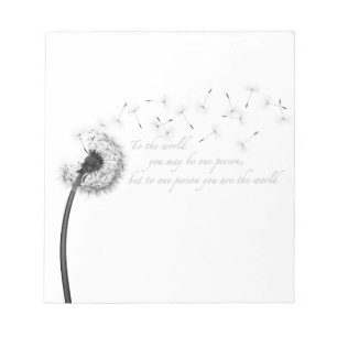 Dandelion Inspiration Notepad Notitieblok