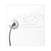 Dandelion Inspiration Notitieblok (Voorkant)
