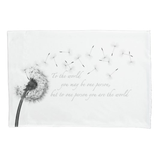 Dandelion Inspiration Pillow Hoesje Kussensloop (Voorkant)