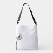 Dandelion Inspiration Print Cross Body Bag Crossbody Tas (Achterkant)