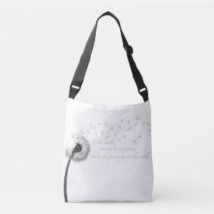 Dandelion Inspiration Print Cross Body Bag Crossbody Tas