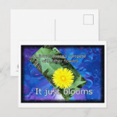 Dandelion Inspirerend Briefkaart (Voorkant / Achterkant)