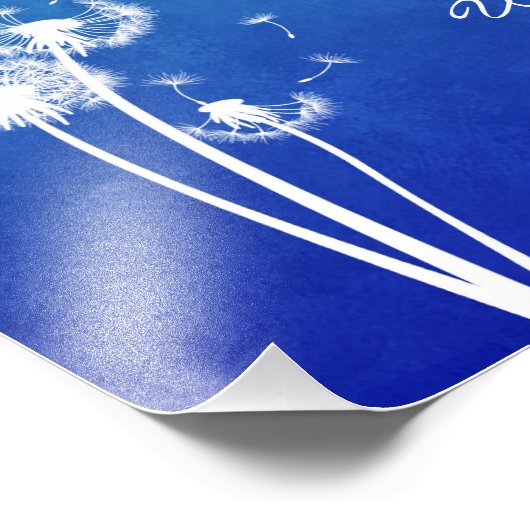 Dandelion Inspirerend Quote Foto Afdruk (Hoek)