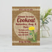 Dandelion Invitation Kaart (Staand voorkant)