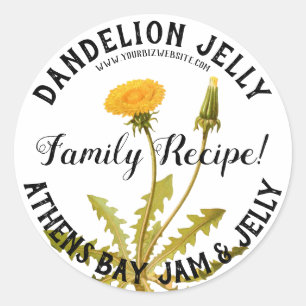 Dandelion Jelly Product Business Label