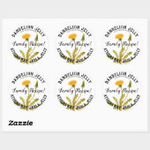 Dandelion Jelly Product Business Label (Vel)