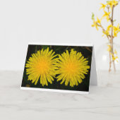 Dandelion, kaart (Gele Bloem)