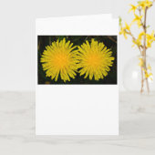 Dandelion, kaart (Gele Bloem)