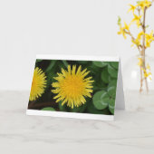 Dandelion, kaart (Gele Bloem)