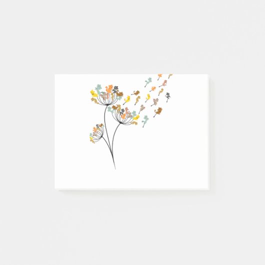 Dandelion Katten Vloerkleurig huisdeksel Post-it® Notes (Voorkant)