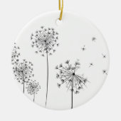 Dandelion Keramisch Ornament (Voorkant)