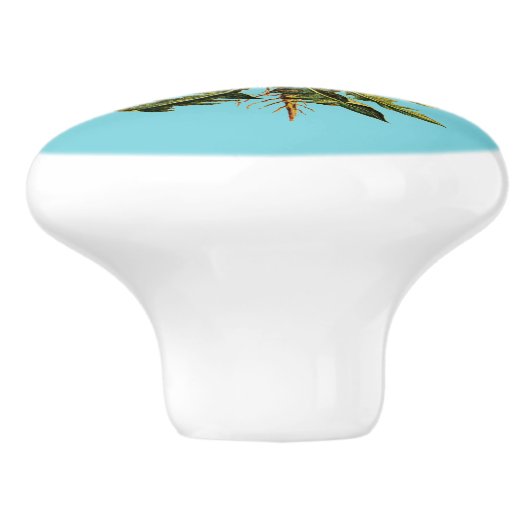 Dandelion Keramische Knop (Zijkant)