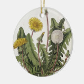 Dandelion (kleurengraving) keramisch ornament (Links)
