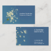 dandelion klok visitekaartje (Voorkant / Achterkant)