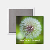 Dandelion koelkast Magnet (Voorkant / Achterkant)